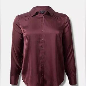 Torrid Burgundy Women's Top